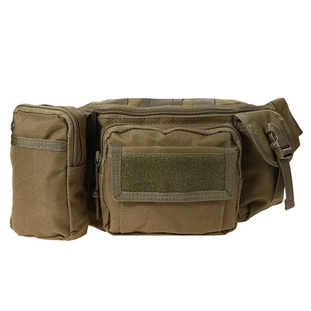 3L Tactical Bag Sport Bags 600D Waterproof Oxford Military Waist Pack Molle Outdoor Pouch Bag Durable Backpack forCamping Hiking