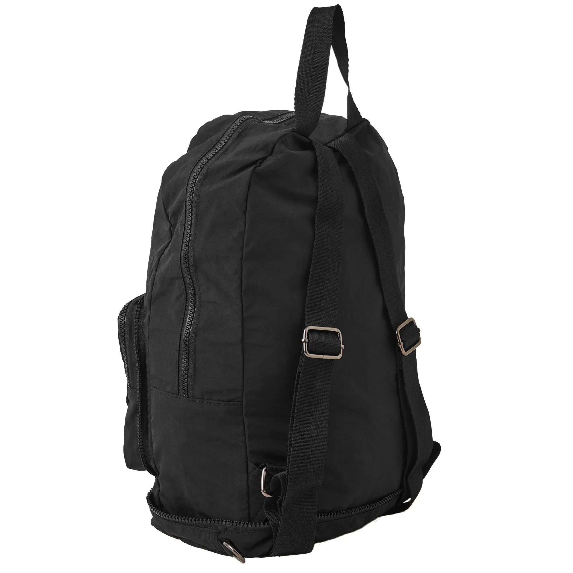 Accessorize London Women's Black Packable Travel Rucksack In Recycled Nylon