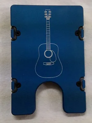 Acoustic Guitar - BilletVault Aluminum Wallet