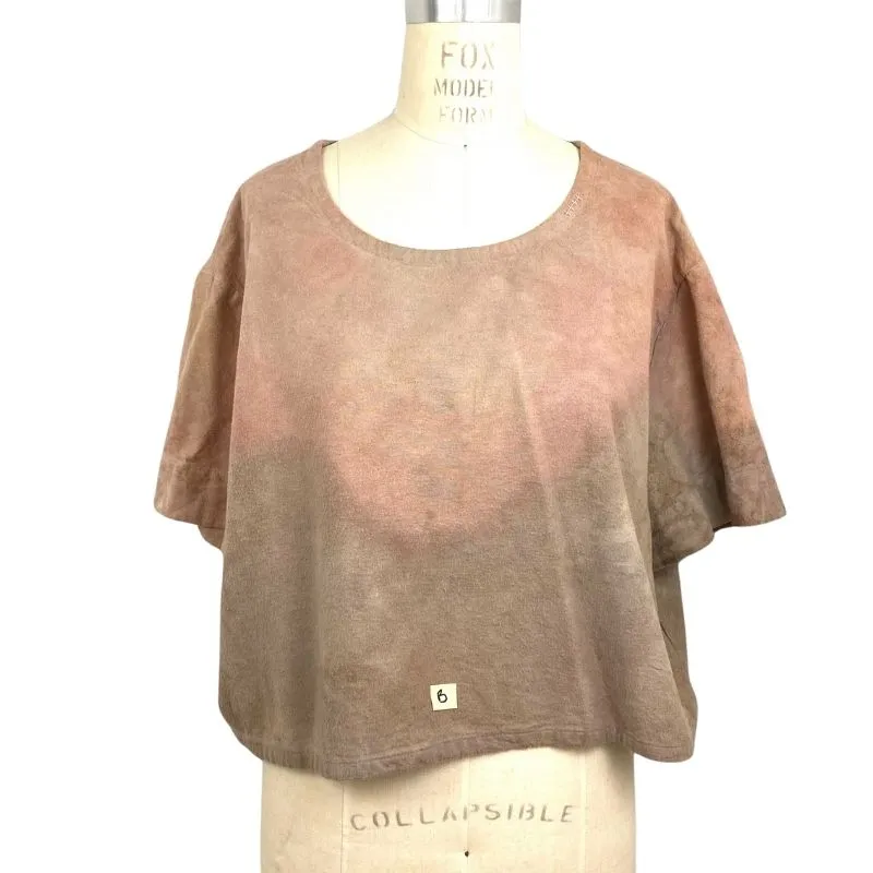 Allyn Boxy Tee in Rose Brown Flannel | Pattern B