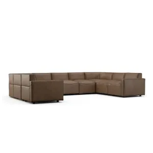 Austin 9 Piece Leather Sectional