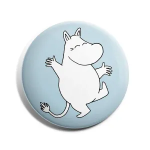 Badge - Jumping Moomin, Blue