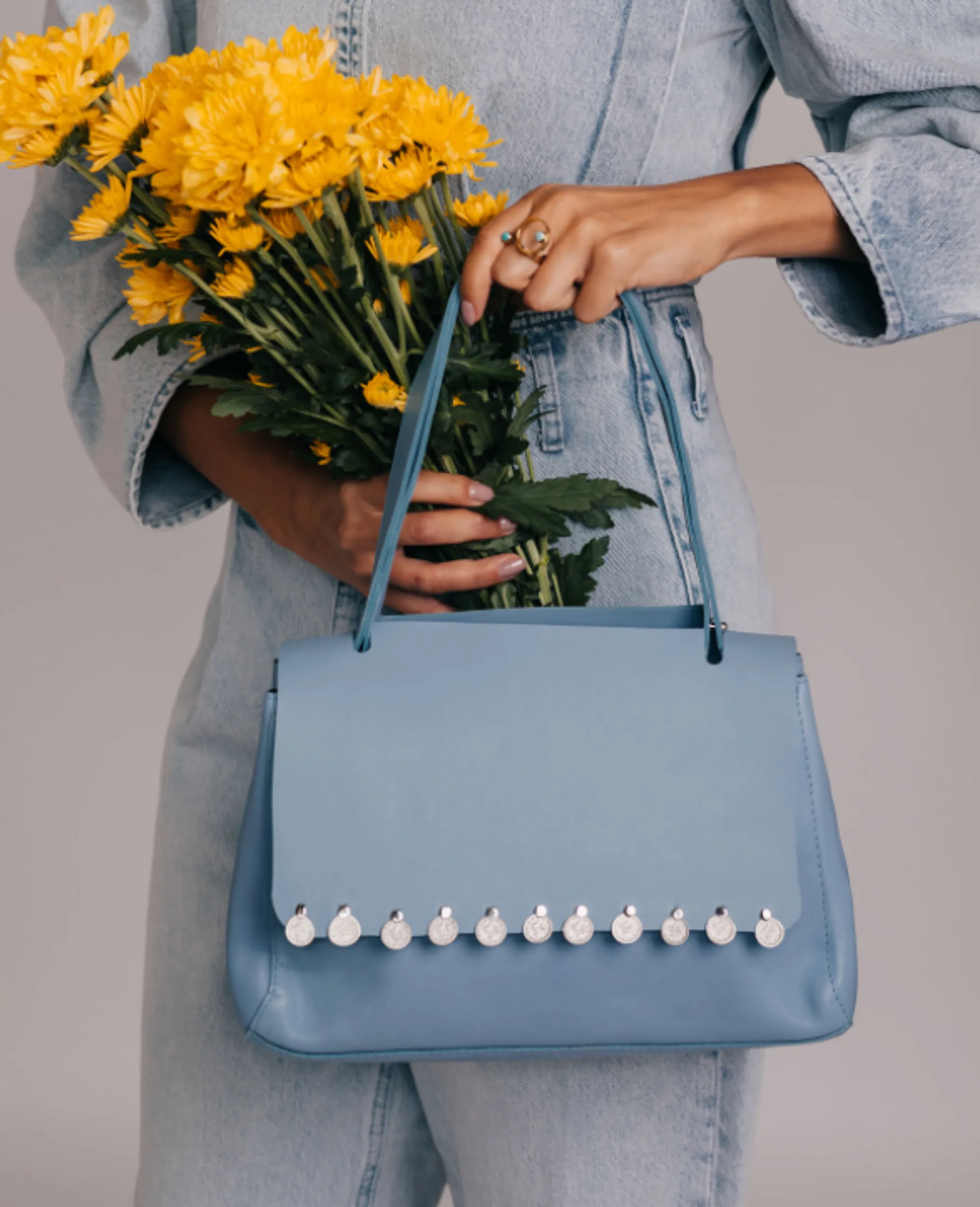 Blue Sky Leather Handbag