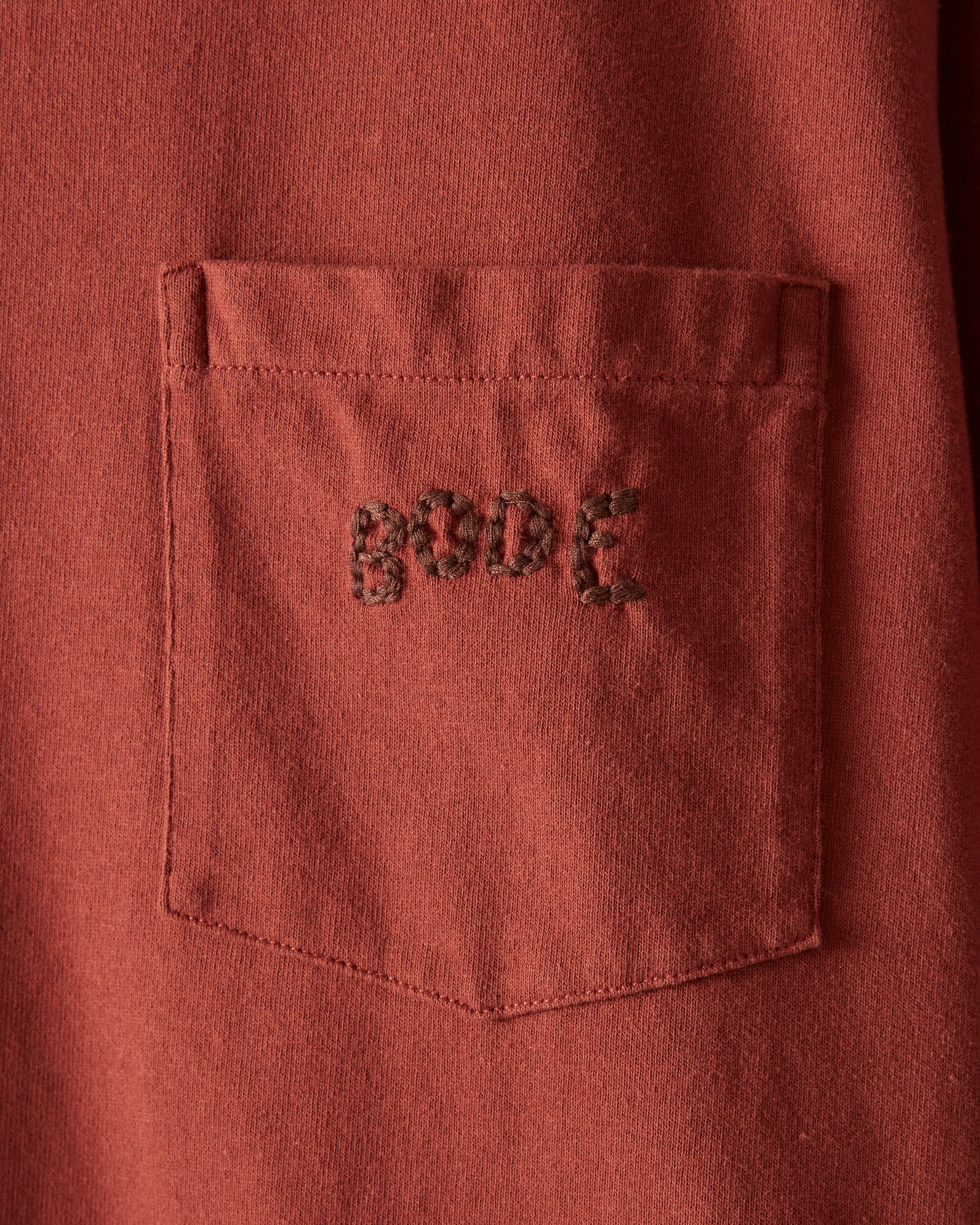 Bode Pocket Tee - Brown