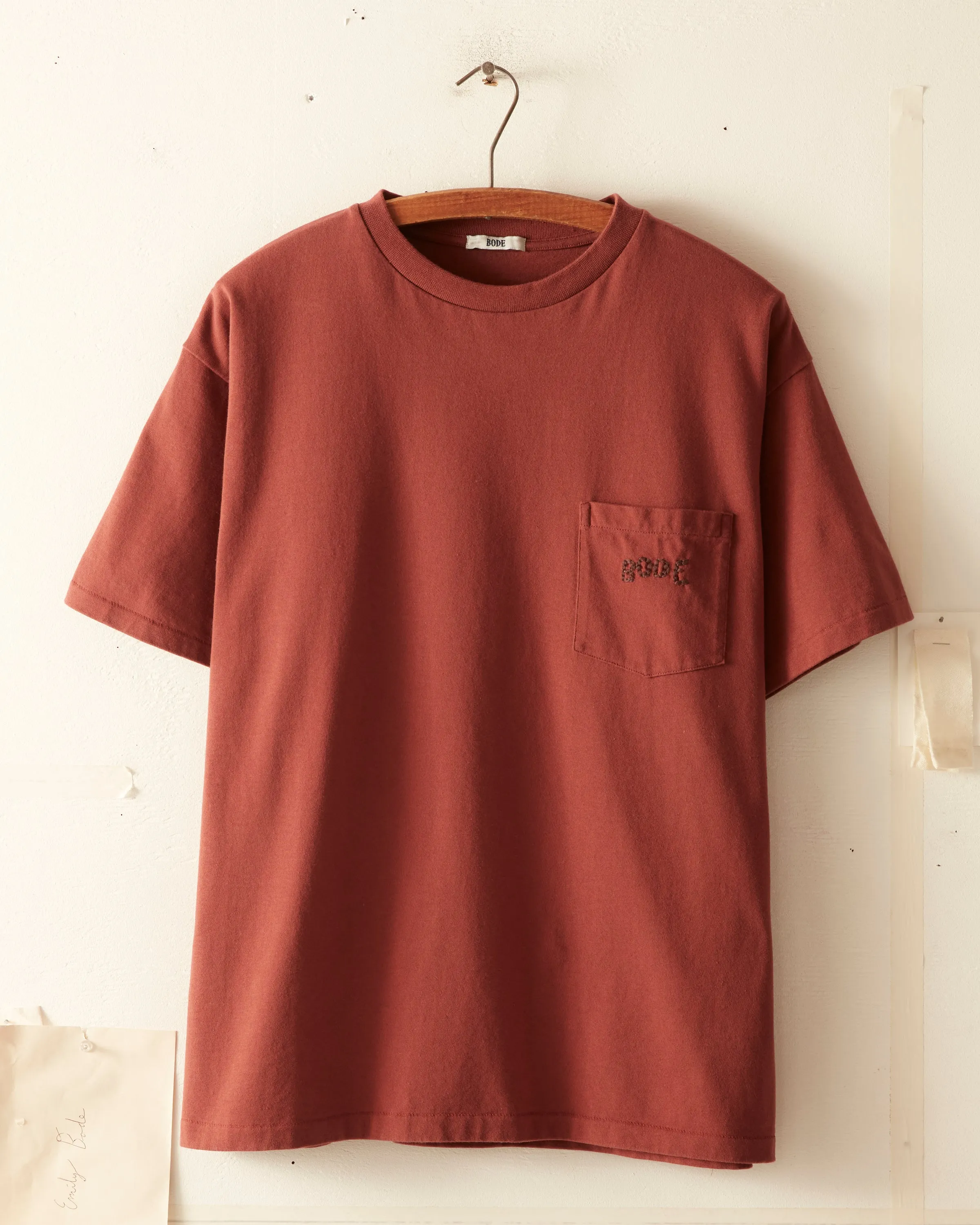 Bode Pocket Tee - Brown