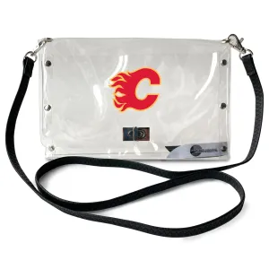 Calgary Flames Clear Envelope Purse