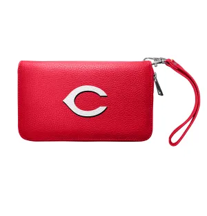 Cincinnati Reds Zip Organizer Wallet Pebble