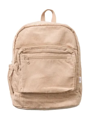 Corduroy Backpack - Camel