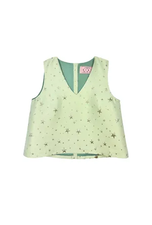 Le V Mod Top - Celestial Mint