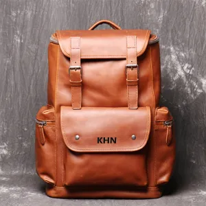 Leather Handmade Backpack School Backpacks,Travel Backpack,Vintage Shoulder Bag