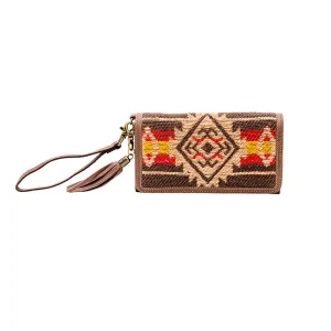 MAP WOVEN FABRIC WALLET