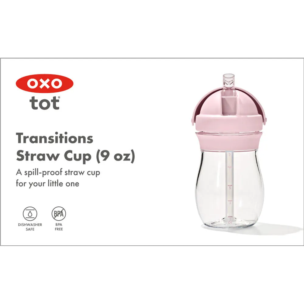 OXO Tot Transitions Straw Cup - Blossom