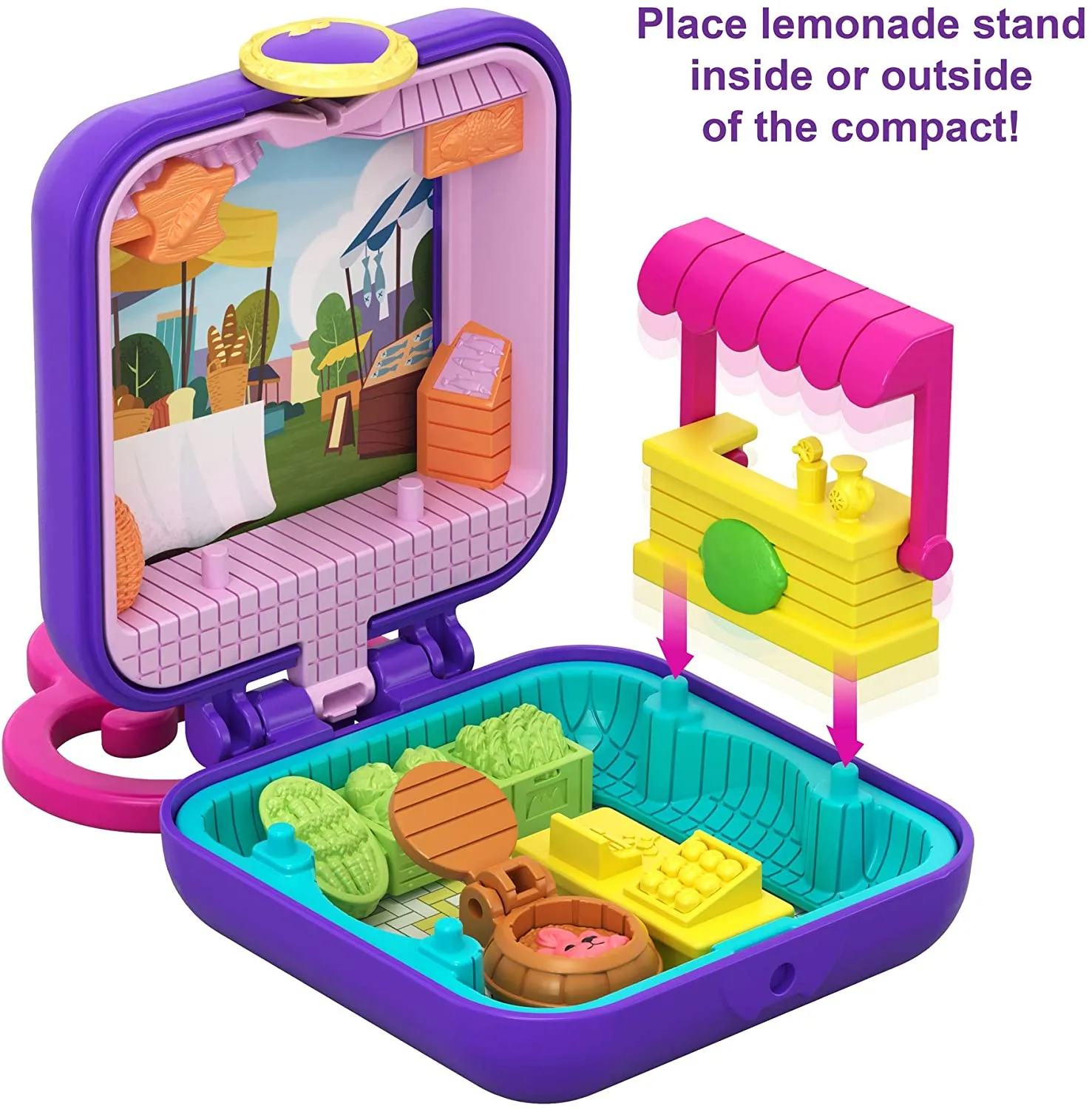 Polly Pocket Tiny Pocket Places Polly Farmer’s Market Compact