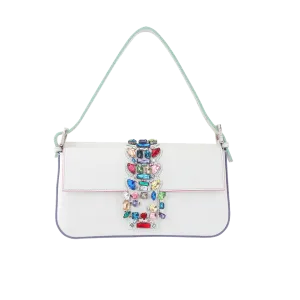 Rhinestone Buckle Baguette