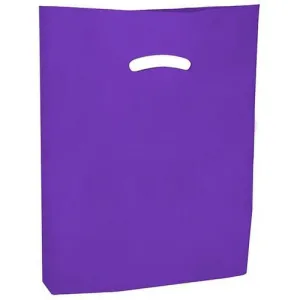 Super Gloss Die Cut Handle Bags. - 15 x 18 x 4 - (Purple)